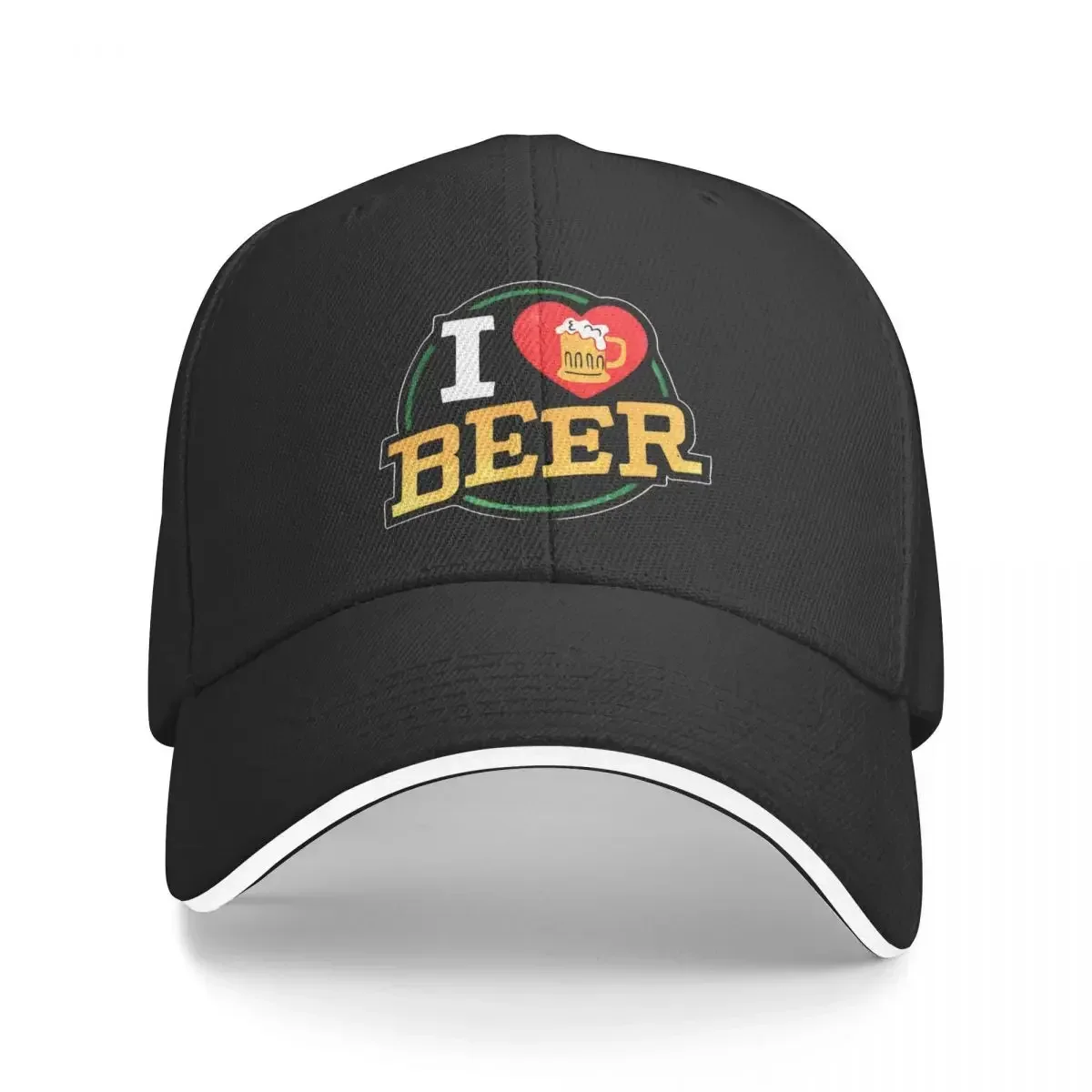 I Love Beer Baseball Caps Fashion Drink Acohol Vintage Epic Funny Sandwich Hats for Men Women Adjustable Sun Hat Activities