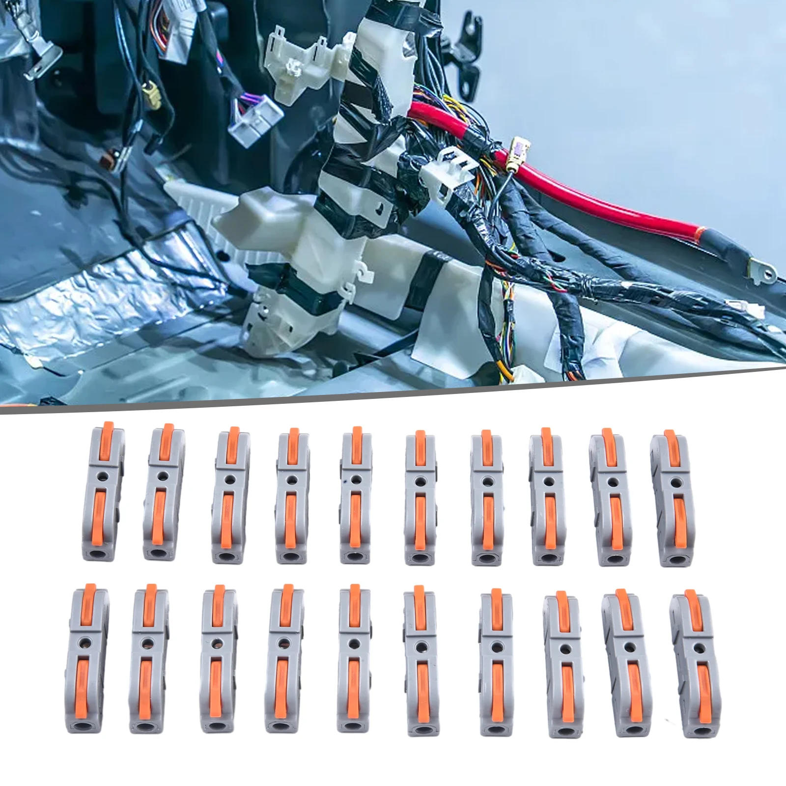 CABLE Wire Connector ELECTRICAL LEVER QUICK SPLICE SPRING TERMINAL 250V / 600V 9~10mm BLOCK Brand New High Quality