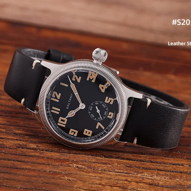 

Мужские автоматические часы Baltany Pilot, 38 мм, механические наручные часы, спортивные, с сапфировым стеклом, водонепроницаемые, 100 м, C3, светящиеся, ST1701, военные