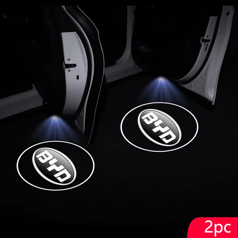 Für BYD Atto 3 Act Tang F3 E6 Yuan Song Plus EV F0 Qin 2 Stücke LED Drahtlose Autotür Willkommen Lampe Projektor Licht Auto Zubehör