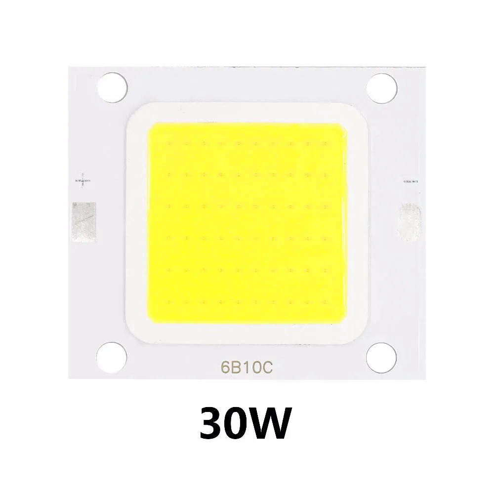 LED COB Chip 100W 70W 50W 30W 20W 10W Lampa o wysokiej jasności Wejście 30-34V Dla majsterkowiczów Reflektor zewnętrzny Reflektor zimny biały