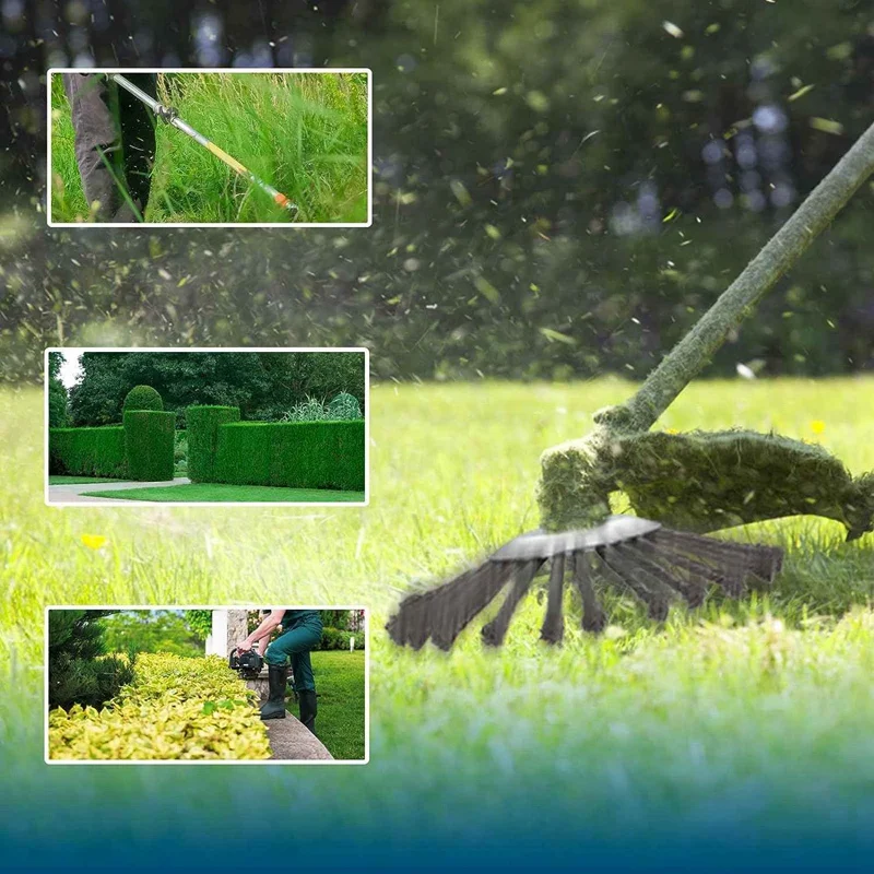 فرشاة أسلاك فولاذية مع محولات عالمية ، شفرة تشذيب الأعشاب الضارة ، ملحقات القاطع ، 10 بوصة