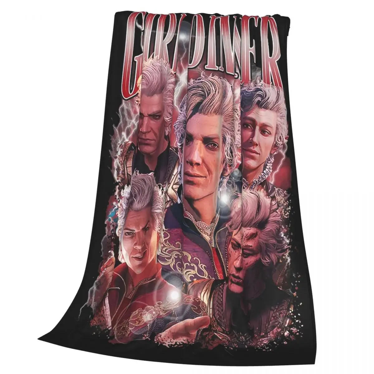 Astarion Girl Dinner Baldurs Gate Blankets Soft Warm Flannel Throw Blanket Bedding for Bed Living room Picnic Travel Home Sofa