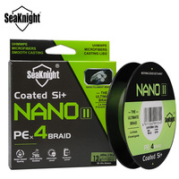 SeaKnight Brand NANO II NEW Series 300M 100M Fishing Line 4 Weaves PE Line Seawater Fishing 7-15LB Thin&Strong X4 Fishing Lines