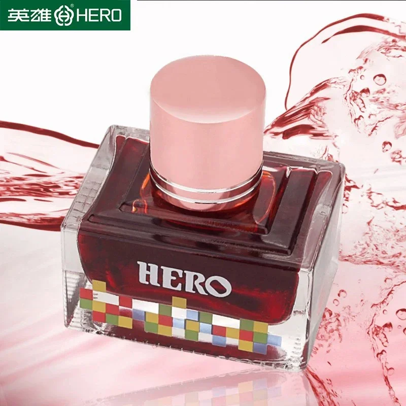 Imagem -05 - Herói Colorido 40ml Caneta Tinteiro Recarga de Tinta Tintas Papelaria Cartucho Escolar Conversor Material de Escritório Papelaria pk Jinhao