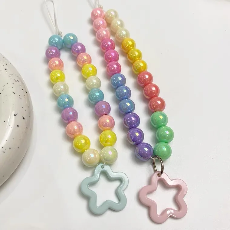 New 10-12-14mm AB Paint Acrylic Round Beads Jewelry Making Beads Loose Bead DIY Jewelry Hand Beaded Accessories Beads