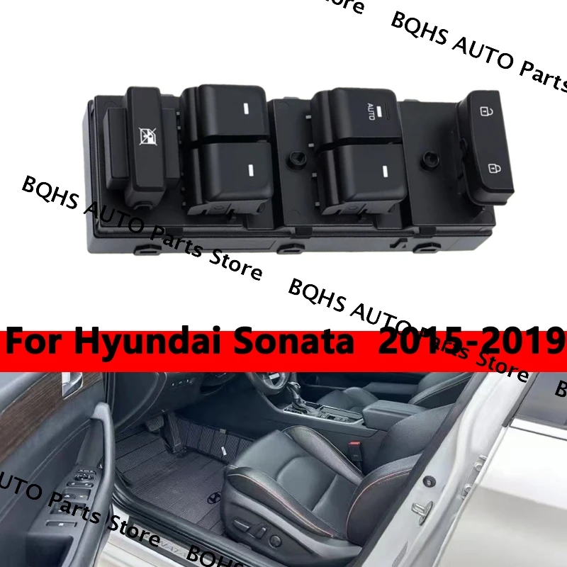 

For Hyundai Sonata 2015 2016 2017-2019 Front Left Electric Power Master Window Switch Control Button 93570-C1000 93570C1000