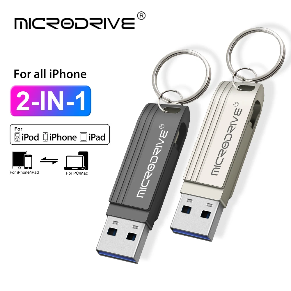 OTG USB 3.0 For iphone flash drive 512GB 256GB 128GB 64GB Pen drive Memory Stick USB Disk for iphone/ipad/Mac