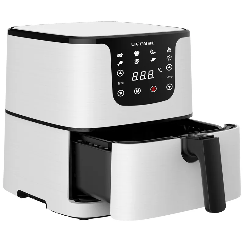 

5.5L Air Fryer 220V 1700W Air Fryers Oil-Free Healthy Fryer Pizza Pot Smart Touch LCD Electric Fryer KZ-D5501