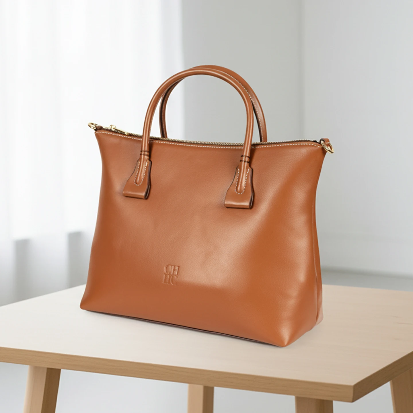 Large Capacity Classic Crossbody Bag Simple Fashionable Daily Commuter Wide Shoulder Strap Women's Handheld Tote Bag