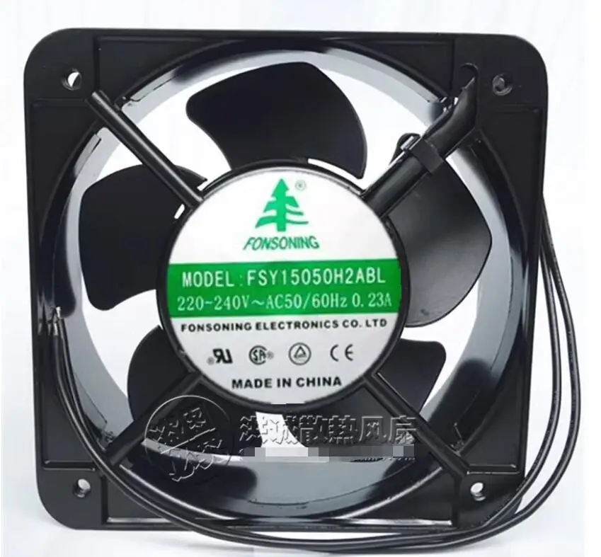 

FONSONING FSY15050H2ABL AC 220V 0.23A 150x150x50mm 2-Wire Server Cooling Fan