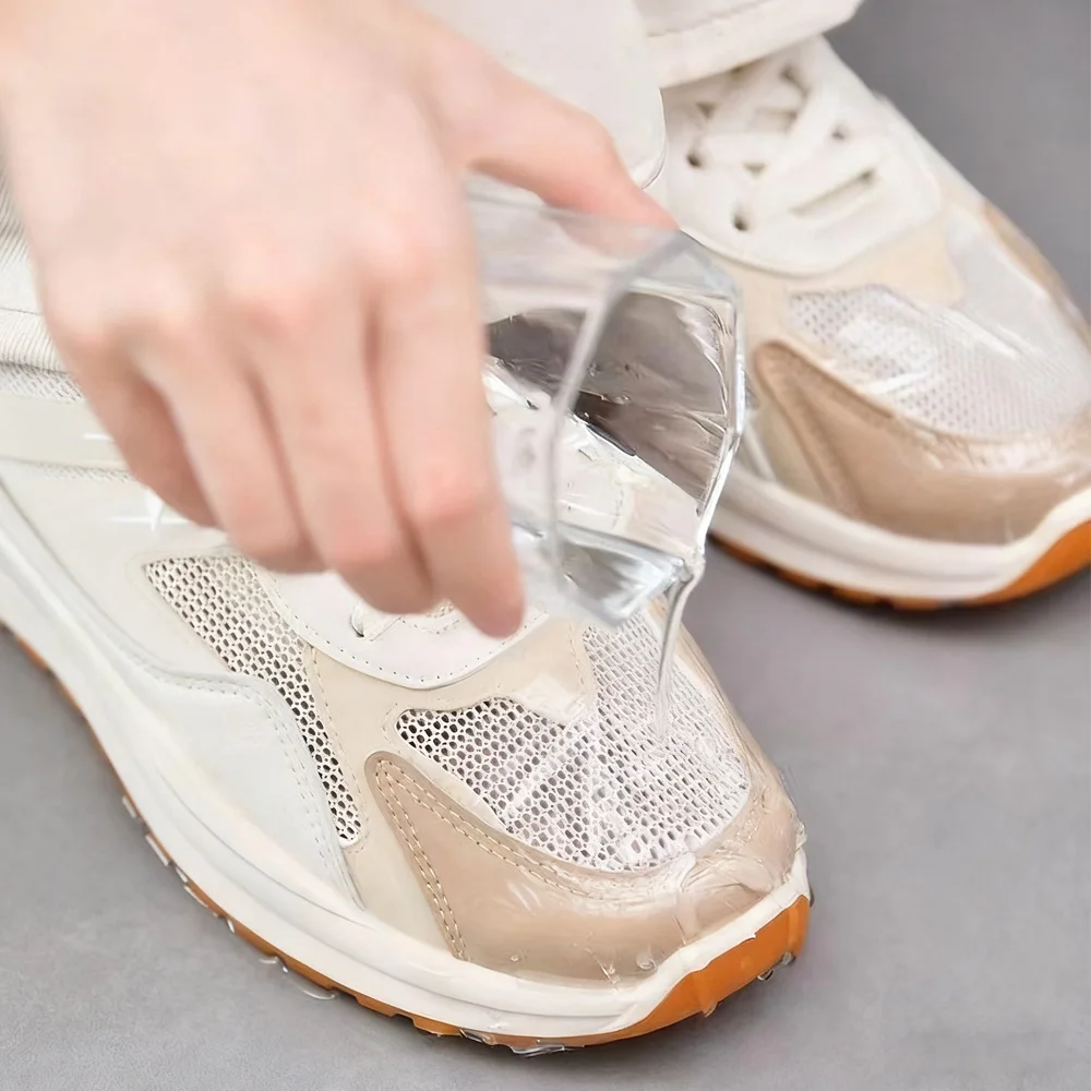 30/300Pcs Waterproof Stain-resistant Shoe Toe Stickers Transparent Ultra-thin Invisible PU Film Shoe Sticker Shoes Accessories