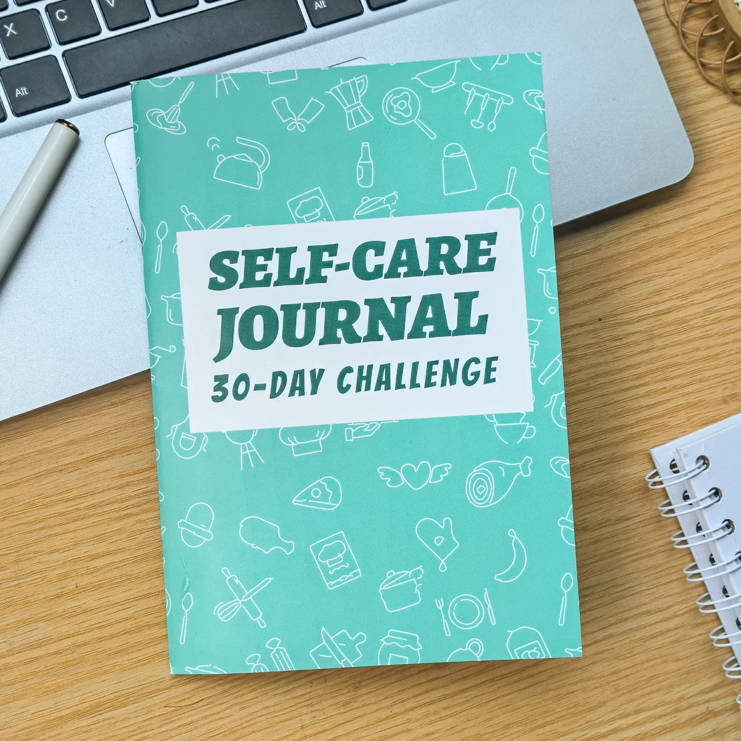 Mr Paper 36 Seiten Self Care 30-Tage-Herausforderungsplaner, Notizbuch, Tagebuch, Zeitplan, Organizer für Büro, Schule und Lernpapier