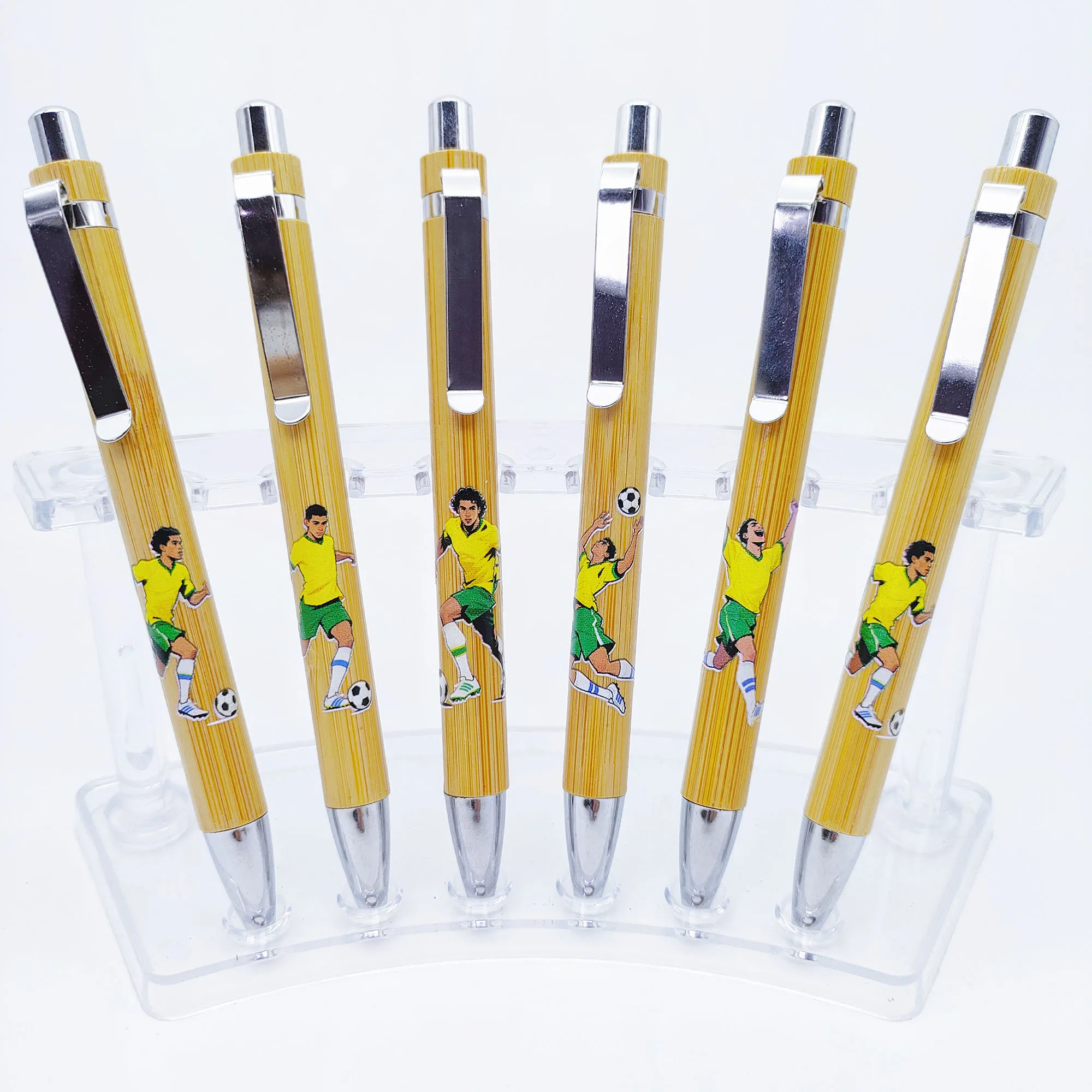 7 قطع/12 قطع أقلام حبر جاف برازيلية تحت عنوان كرة القدم هي قرطاسية الكتابة المفضلة للطلاب وعشاق كرة القدم.