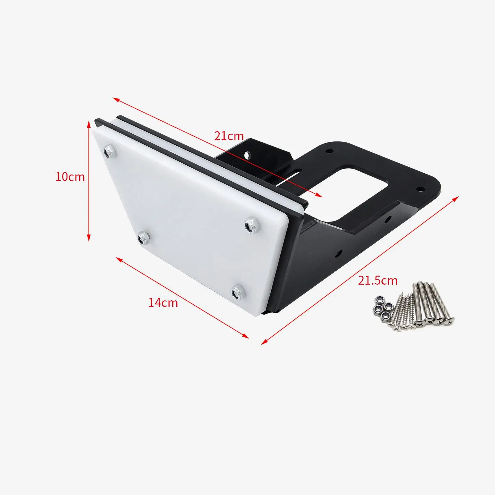 

High Performance Transom Mount Bracket Acrylic Plate Easy Install for Trolling Motor 6HP Dinghy Replacement