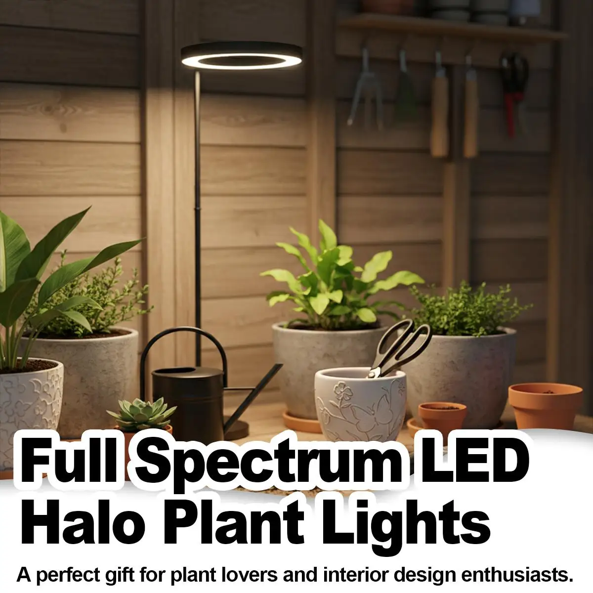 72 LEDs Grow Light EU Plug Full Spectrum Timer Floor Desktop Angel Ring Phyto Lamp for Indoor Plants Veg Flower Garden Room Deco