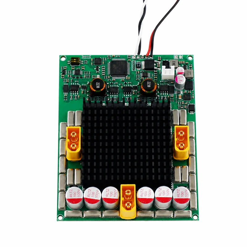 1PCS 14S 75V 150A Dual-Channel Bidirectional Brushed ESC Motor Controller with 5.3V3A UBEC for Tank Differential Mix Control