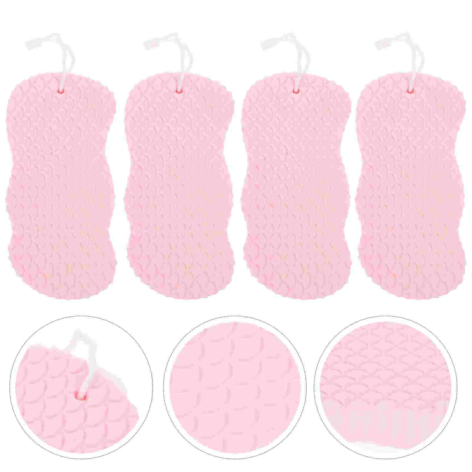 4 Pcs Bath Sponge Double-sided Baby for Bathing Infant Sponges Tool Body Scrubbers Comfortable Shower