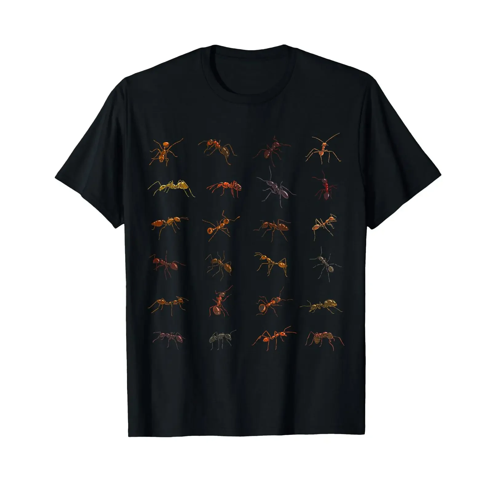 Ameisenart Entomologie Insektenliebhaber Ameisenhalter T-Shirt Vintage-Waschung Bequemes Unisex-Oberteil für den Alltag Streetwear