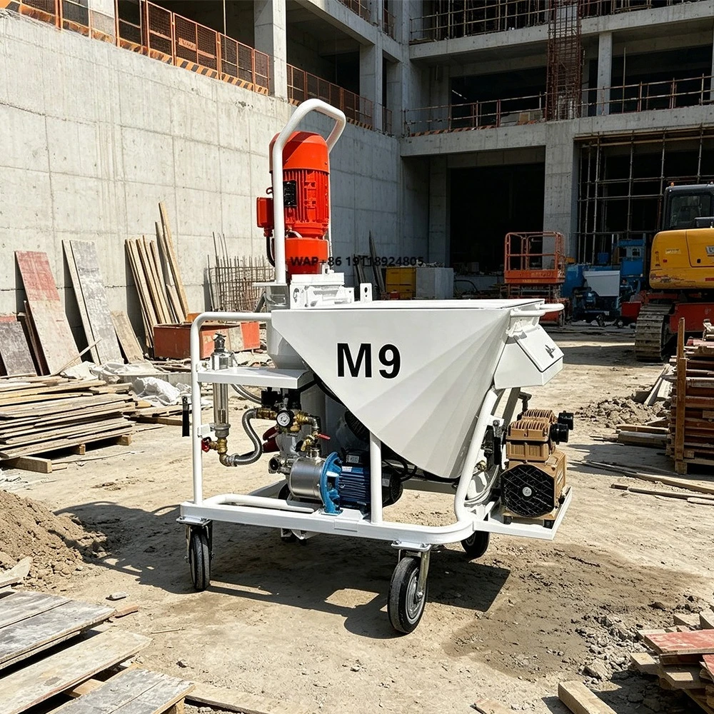 Factory Directly Sale Gypsum Spraying Machine Wall Plastering Machine Mortar Spraying Machine for Concrete Construction