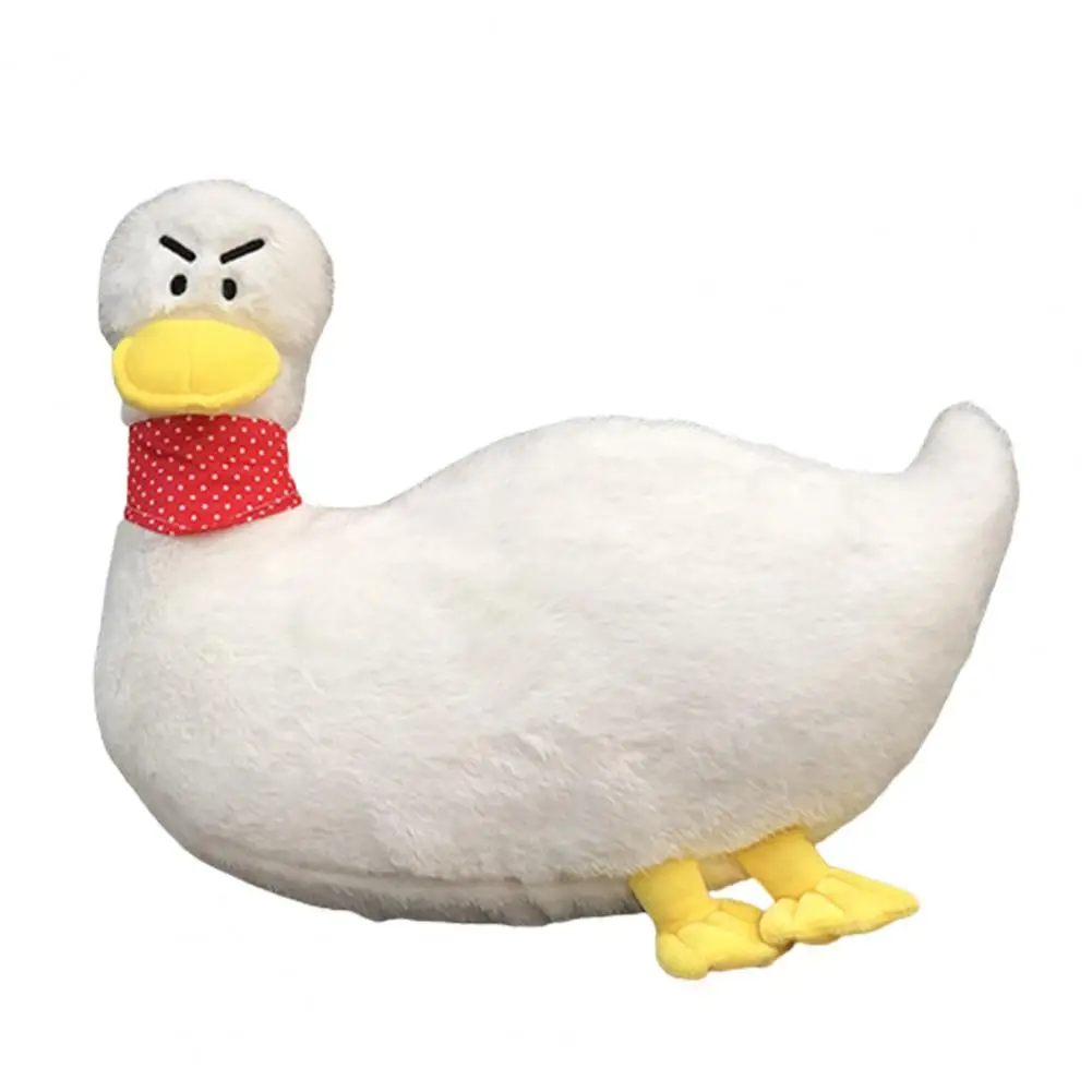 Stuffed Toy Super Soft Wear Resistant Super Soft PP Cotton Funny Facial Expressions Cute Cartoon Duck Shaped Plush Toy