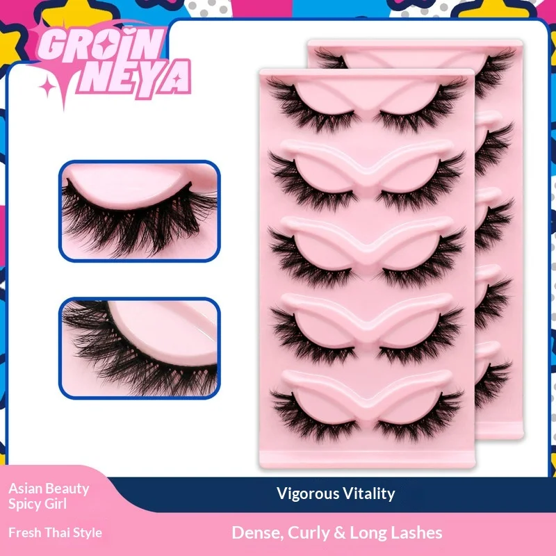 フォックススタイル ネオチャイニーズ 嫦娥 神話上の女神 西洋風 多用途 ソフト セグメント化 上向き キャットアイ 魅惑的な雰囲気のまつげ