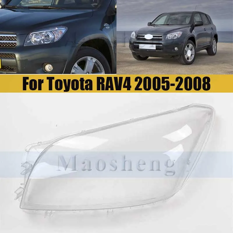 

Front Bumper Headlight Shell For Toyota RAV 4 RAV4 2005-2008 Cover Shade Head Lamp Glass Head Light Lens Caps