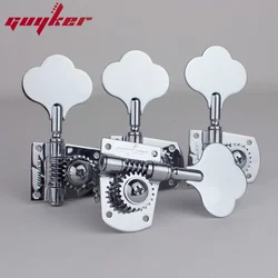 GUYKER Open Frame Electric Bass Tuning Peg Gear ratio 21:1 Chrome Black Gold For Bass