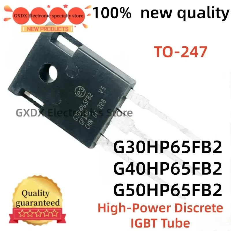 5-10Uds nuevo STGWA40HP65FB2 STGWA50HP65FB2 G30HP65FB2 G40HP65FB2 G50HP65FB2 STGWA30HP65FB2 TO-247 High-Power Discrete IGBT Tube