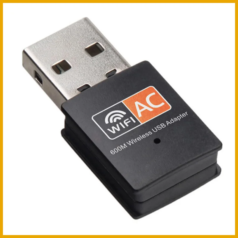 NEW 2026 USB wifi 600Mbps Adapter AC600 2.4GHz 5GHz WiFi with Antenna PC Mini Computer Network Card Receiver 802.11b/n/g/ac