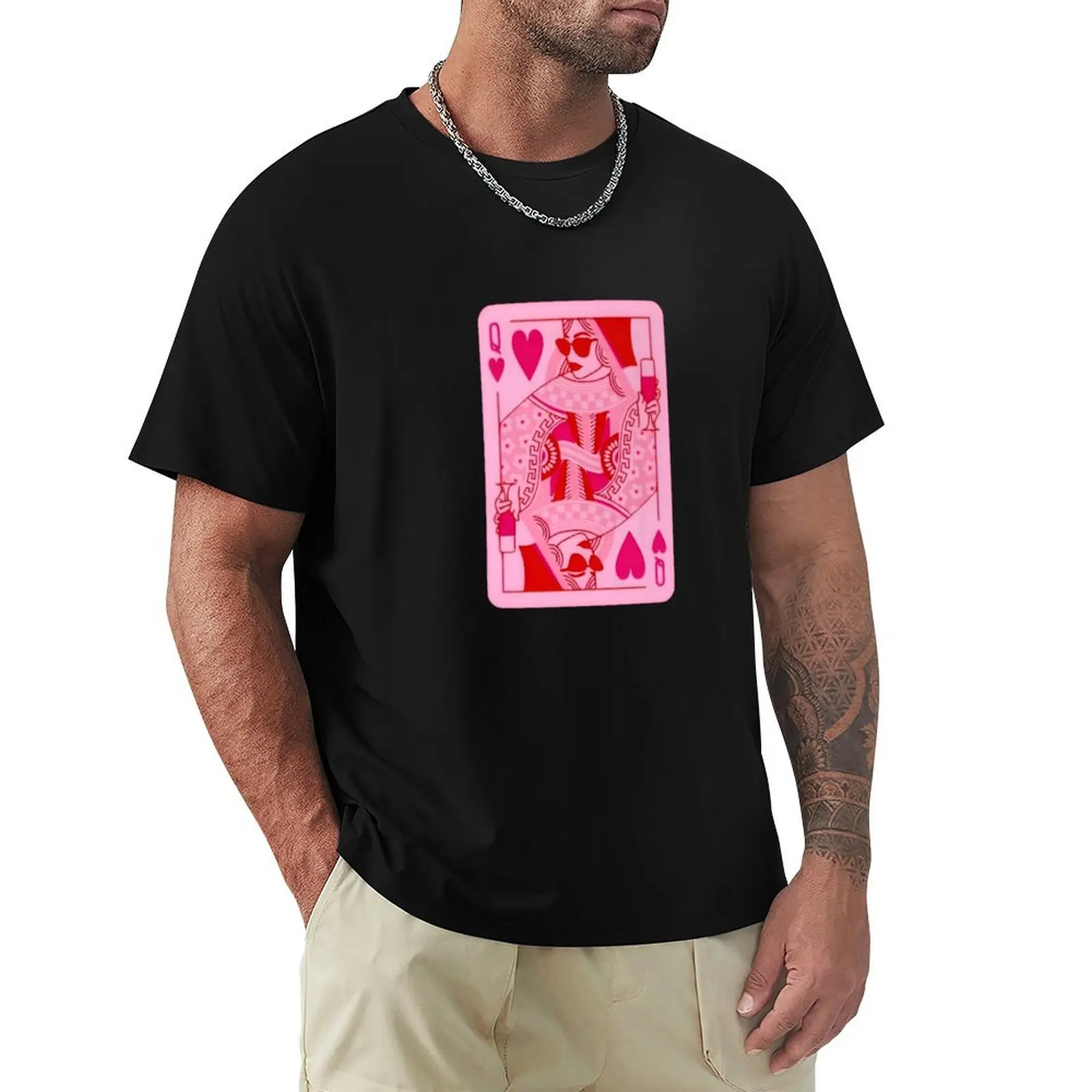 

The queen of heart T-Shirt oversize t-shirts man plain graphics t shirt men
