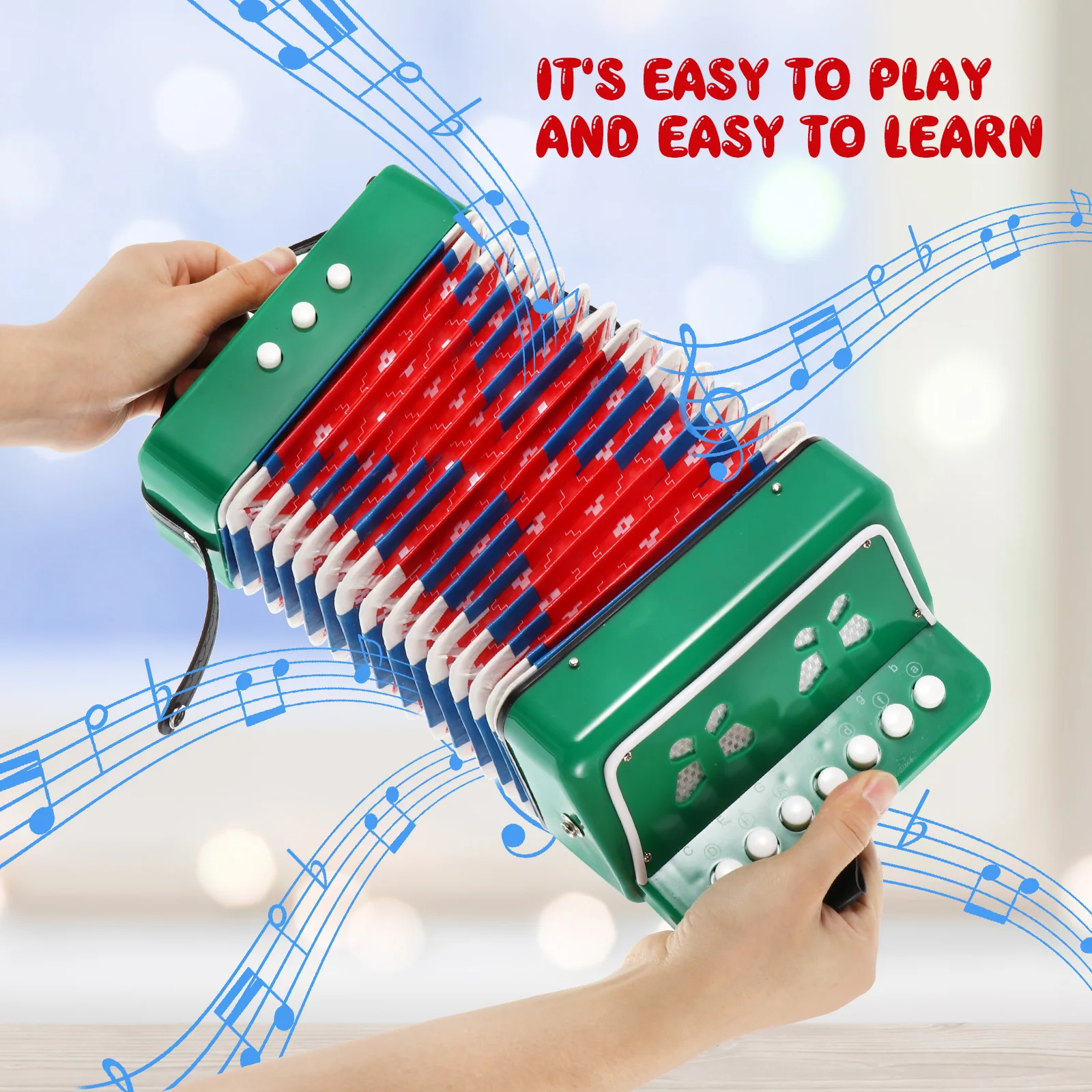 

7-key Accordion Kids Introductory Musical Instrument Children Toys Educational Plaything Instruments