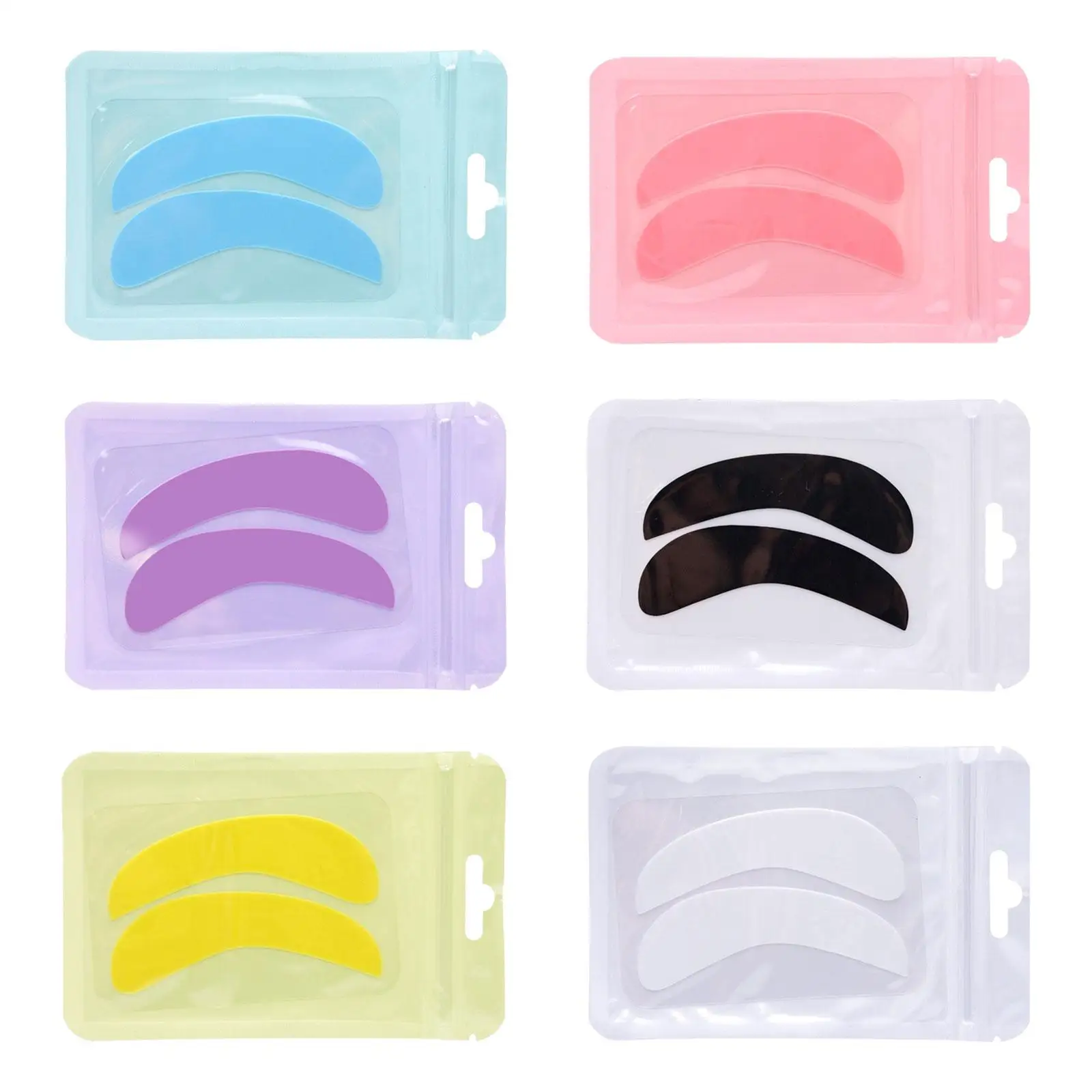 Eyelash Lift Pads under Eyepads DIY Soft Reusable Silicone Eyelash Perming Curler Pads for Salon Eyelash Lifting Men Women