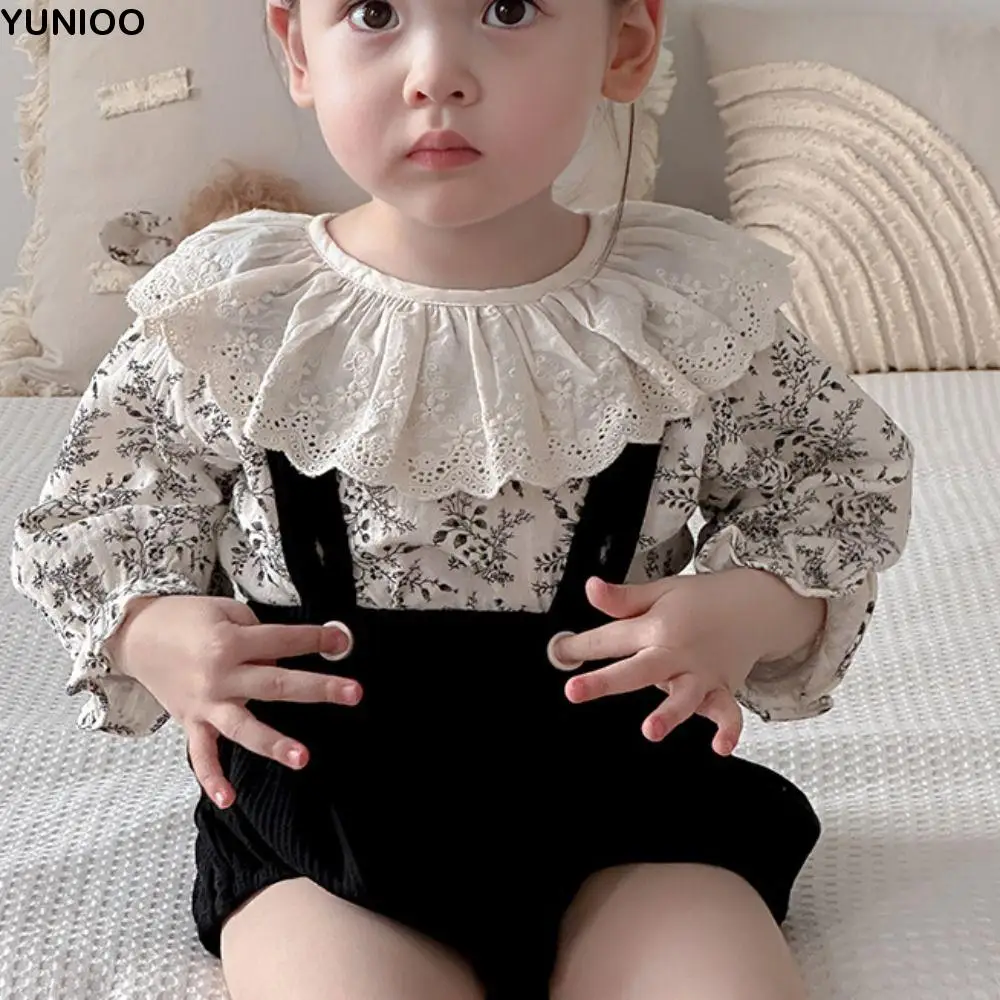 

Soft Lotus Leaf Collar Baby Jumper Dress Ruffle Bodysuit Flower Toddle Jumpsuit Fluffly Sweet Baby Shorts Climb Suit Infant Wear