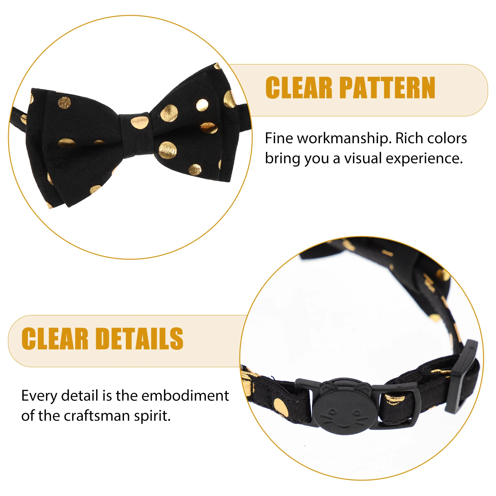

Festive Bowknot Cat Adjustable Comfortable Pet Ornament Lovely Decorative For Christmas Party Pet Neck Decor Bell Design Cat