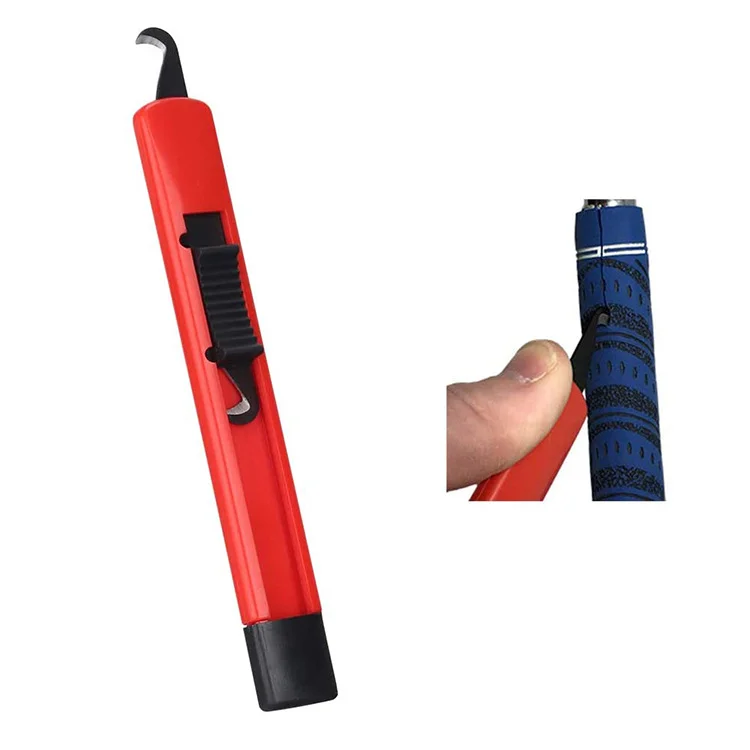 Kit de aderência para taco de golfe, tiras de fita, ferramenta de remoção de aperto de golfe, lâmina de gancho solvente, conjunto de reparo de regripping de golfe, kit de substituição