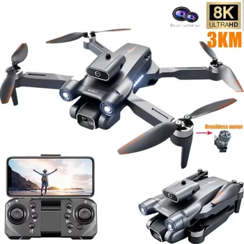 S1S Mini Drone Camiser 8K Professionelle Bürstenlosen Motor Eders Hindernis Vermeidung HD Dual Kamera Faltbare Quadcopter Spielzeug