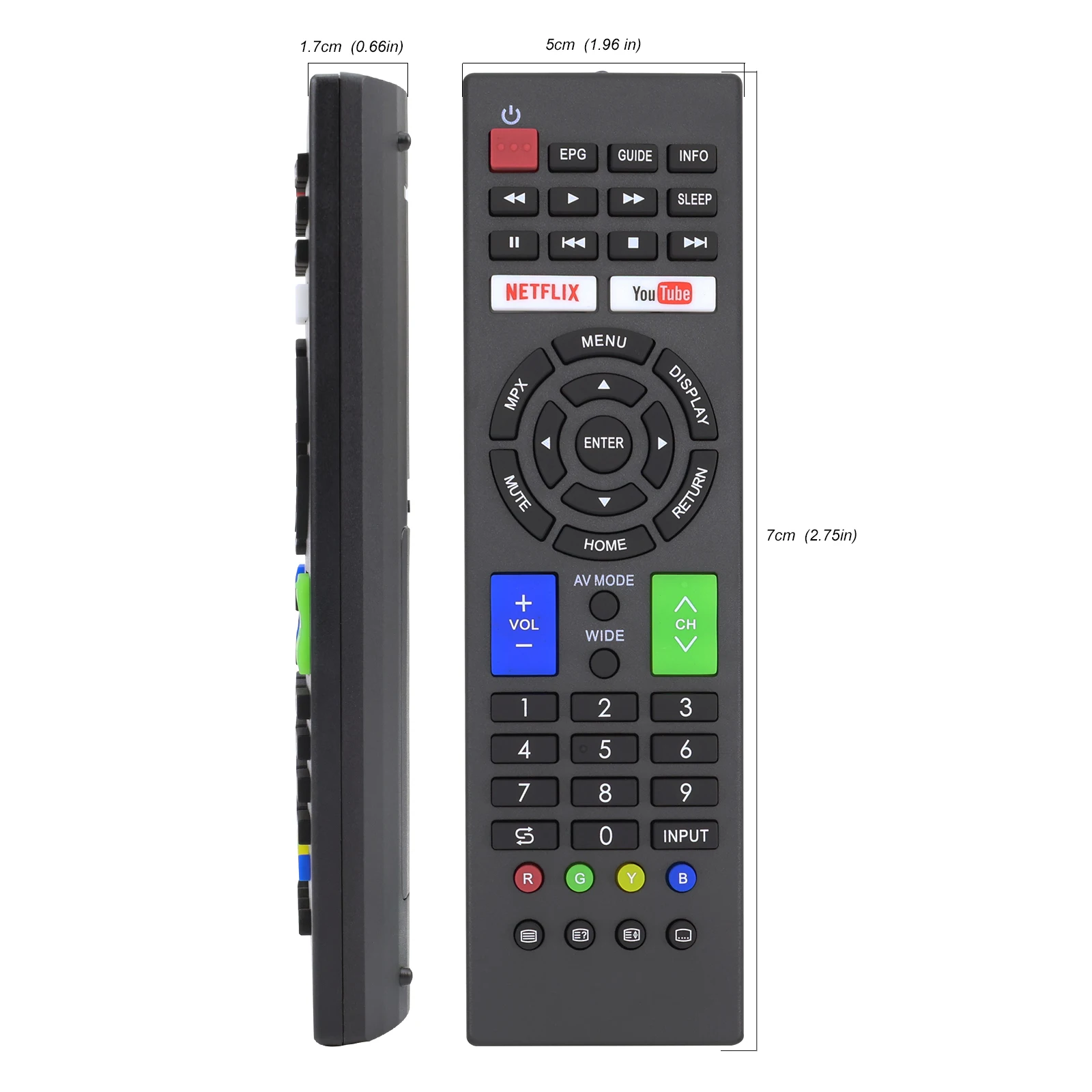 Universal Remote Control for Sharp TV RC5112 GB147WJN1 GB139WJN1 RC1912 GA903WJSA RC4846 GB042WJSA GB071WJSA GB139WJSA RC4847