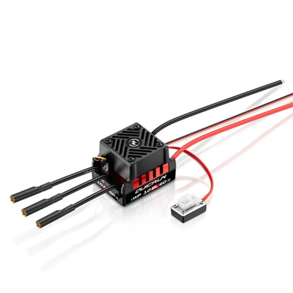 FATJAY Hobbywing QuicRun-WP-10BL60-G2 60A مقاوم للماء بدون فرش ESC وحدة تحكم في السرعة ومحرك G2 لعربة السيارة 1/10