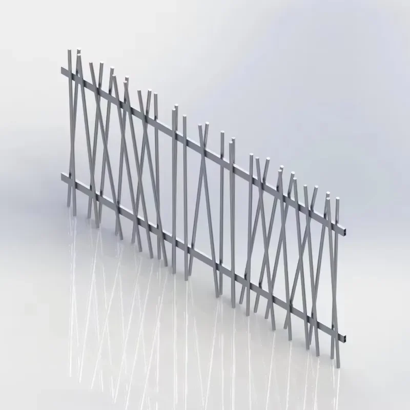 New Modern Japanese Style Aluminum Fence | Stylish Outdoor Garden Fencing