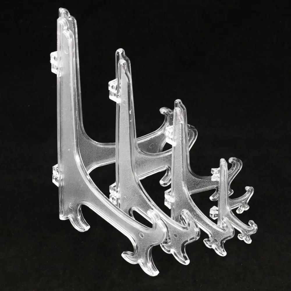 Arts Transparent Home Plastic Picture Display Photo Frame Case Holders