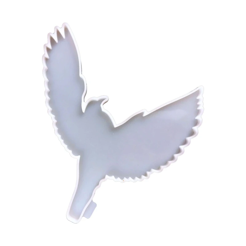 DIY Flying Bird Wall Hanging Keychain Silicone Epoxy Mold DIY Keychain Pendant Jewelry Crafting Mold for Valentine Gift R3MC