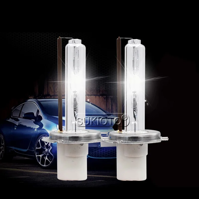 

1 Pair HCDLT GENUINE 12V 100W H7 HID Xenon Headlight Replacement Bulb 200W H7 H1 H3 H11 9005 9006 High Power Xenon Lamps Bulbs