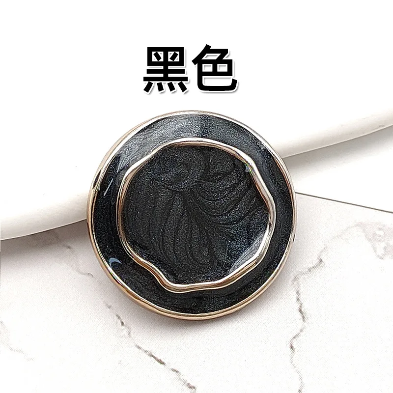 Neue Ankunft Gold Blume Harz Tasten Für Handarbeit Kleidung Frauen Mantel Anzug Strickjacke 6PCS 18MM/21MM/25MM Nähen Taste – Detail 15