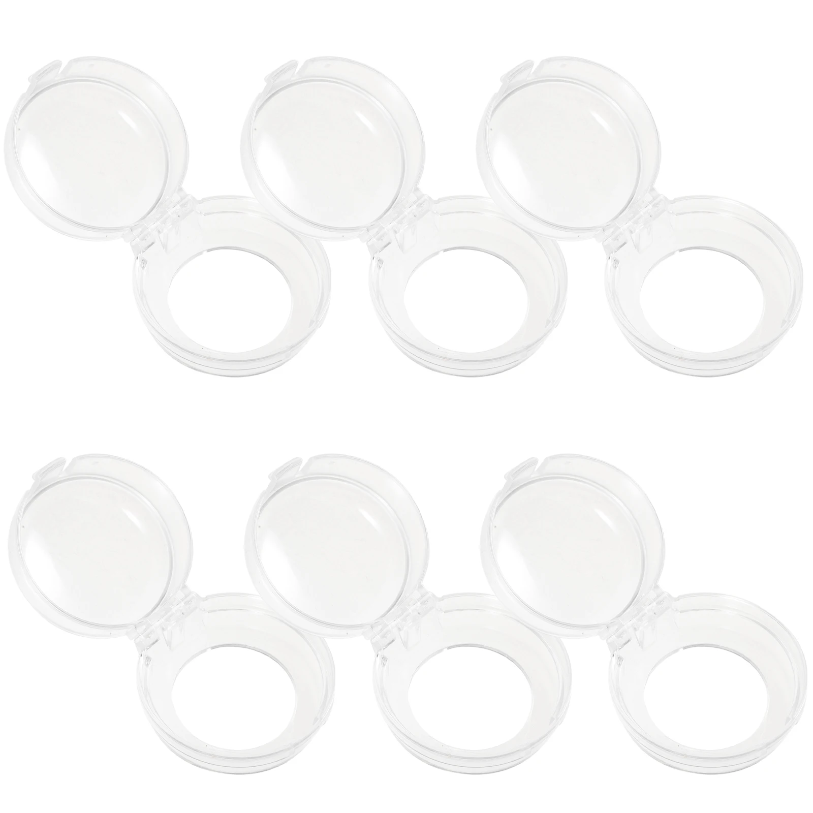 

6pcs Transparent Button Guard Covers for Child Safety Stove Knob Locks Baby Proof Handle Protectors Electric Circular Appliances