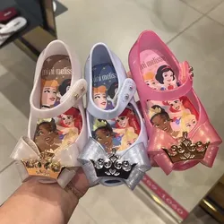 New Disney girls  mermaid princess cute Sandals shoes non-slip soft bottom sports shoes for girl gift