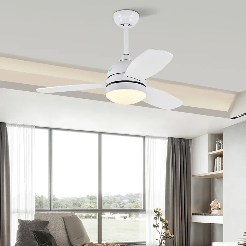 

Energy Saving Living Room Decoration Remote Control AC Motor 42inch Wood Blades Led Ceiling Fans Light