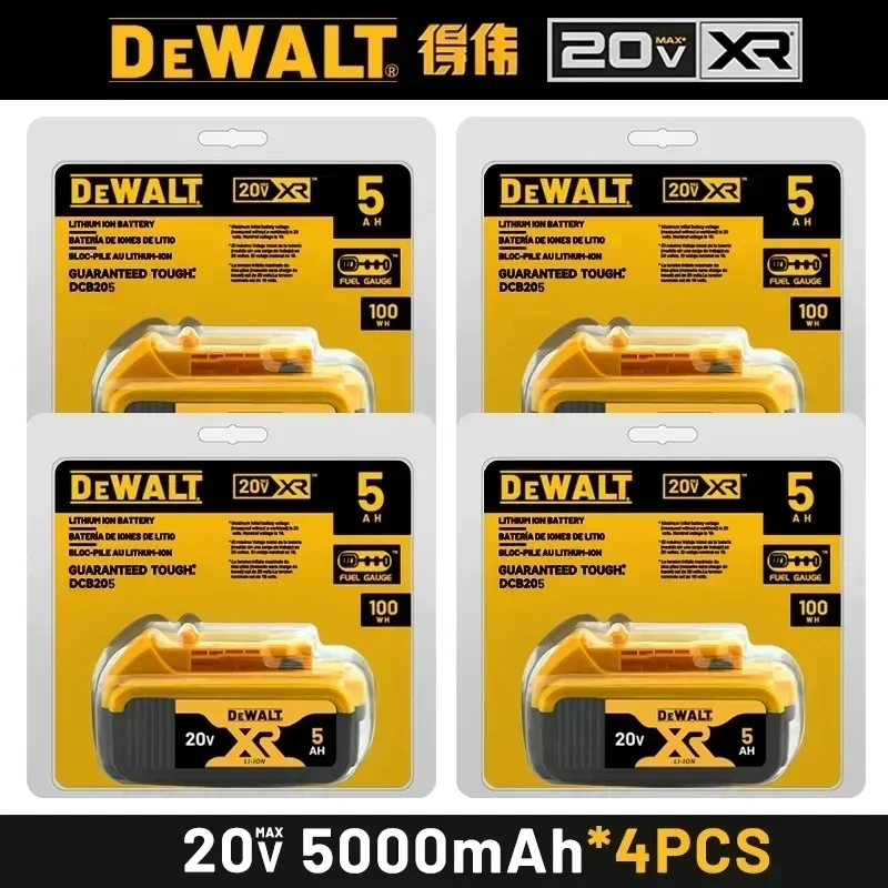 100% Genuine Dewalt 20V 6AH Battery, Rechargeable Lithium Ion Battery, Dewalt DCB200DCBL722/DCL050/DCF850Power Tool Replacement image 3
