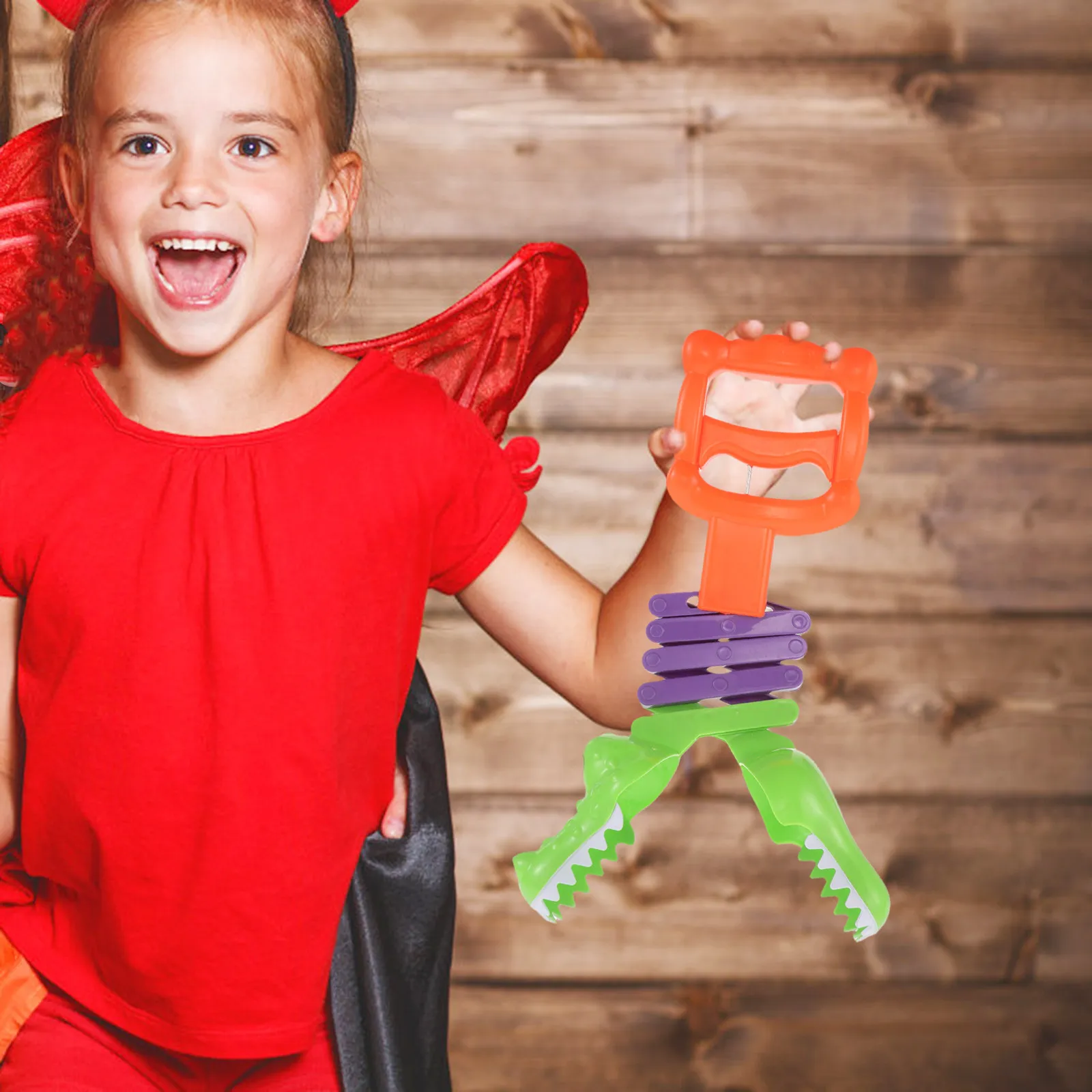 

Детский креативный набор для игры в ловлю с выдвижным когтем в виде аллигатора - Веселый пружинный шутер-игровой набор - Развивающая игра для улицы и дома