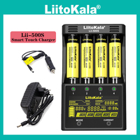 Liitokala Lii-500S Lii-PD4 Lii-202 Battery Charger, Charging 18650 18350 21700 20700 14500 26650 and 1.2V AA AAA Ni-MH